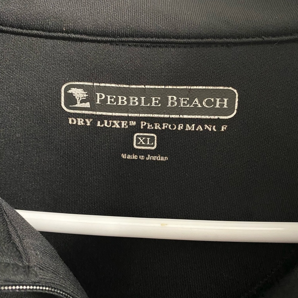 Pebble‎ Beach Dry Luxe Black Performance Pullover Men’s XL - Picture 3 of 6